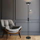 Mother And Child LED Floor Lamp In Black With Wireless Charger 3000K 18W/5W Mother And Child LED Floor Lamp In Black With Wireless Charger 3000K 18W/5W